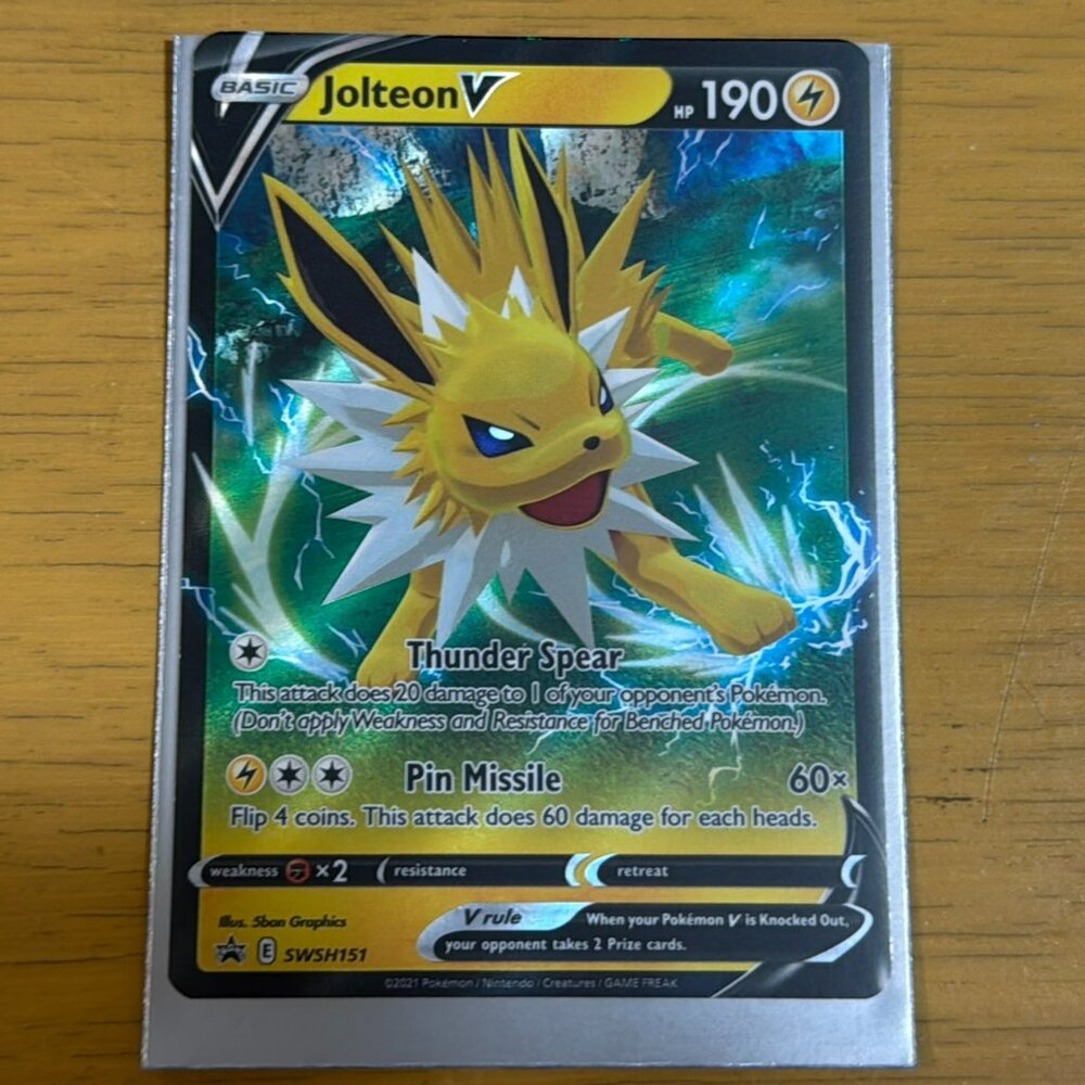 Pokémon Jolteon V SWSH151 Sword Shield Black Star Promo